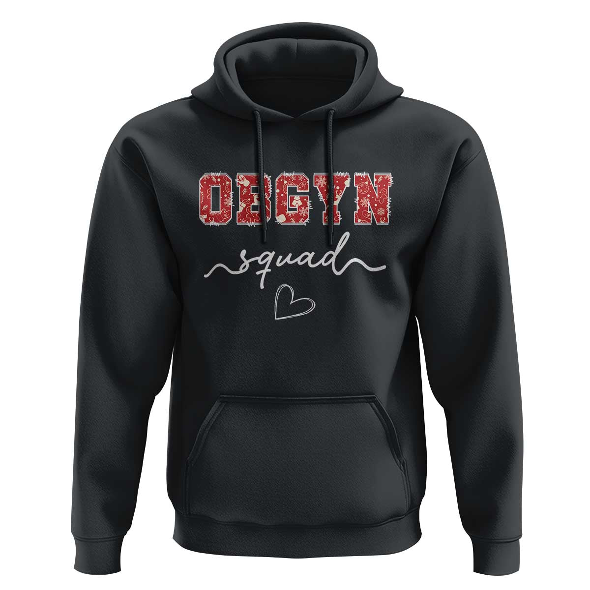 Christmas OBGYN Squad Hoodie Obstetrics And Gynecology Nurse - Wonder Print Shop