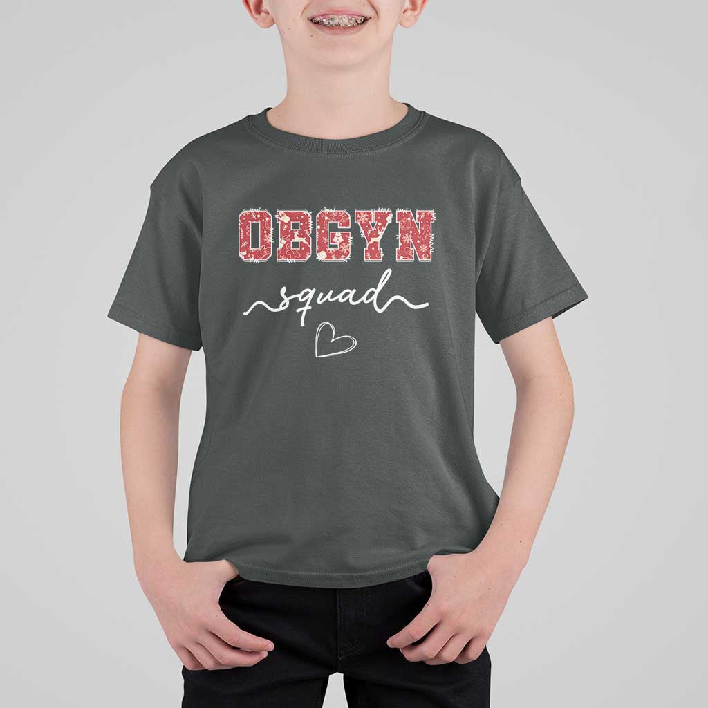 Christmas OBGYN Squad T Shirt For Kid Obstetrics And Gynecology Nurse - Wonder Print Shop