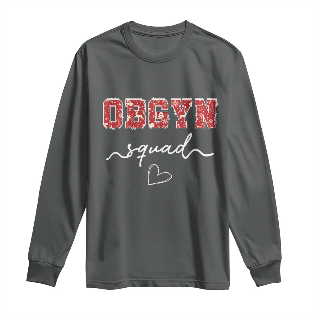 Christmas OBGYN Squad Long Sleeve Shirt Obstetrics And Gynecology Nurse - Wonder Print Shop