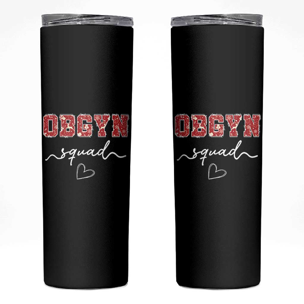 Christmas OBGYN Squad Skinny Tumbler Obstetrics And Gynecology Nurse - Wonder Print Shop