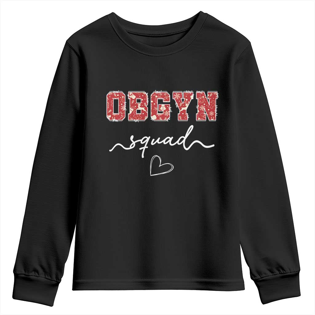 Christmas OBGYN Squad Youth Sweatshirt Obstetrics And Gynecology Nurse - Wonder Print Shop
