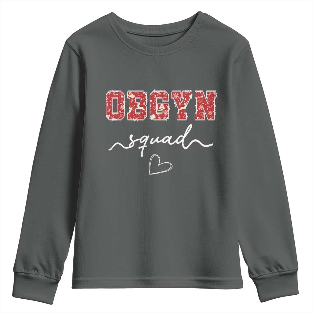Christmas OBGYN Squad Youth Sweatshirt Obstetrics And Gynecology Nurse - Wonder Print Shop