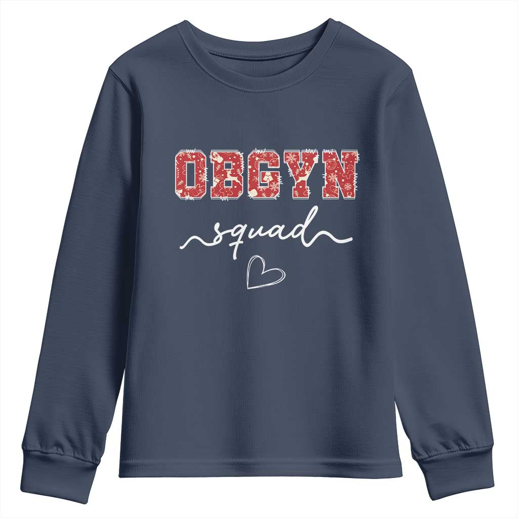 Christmas OBGYN Squad Youth Sweatshirt Obstetrics And Gynecology Nurse - Wonder Print Shop