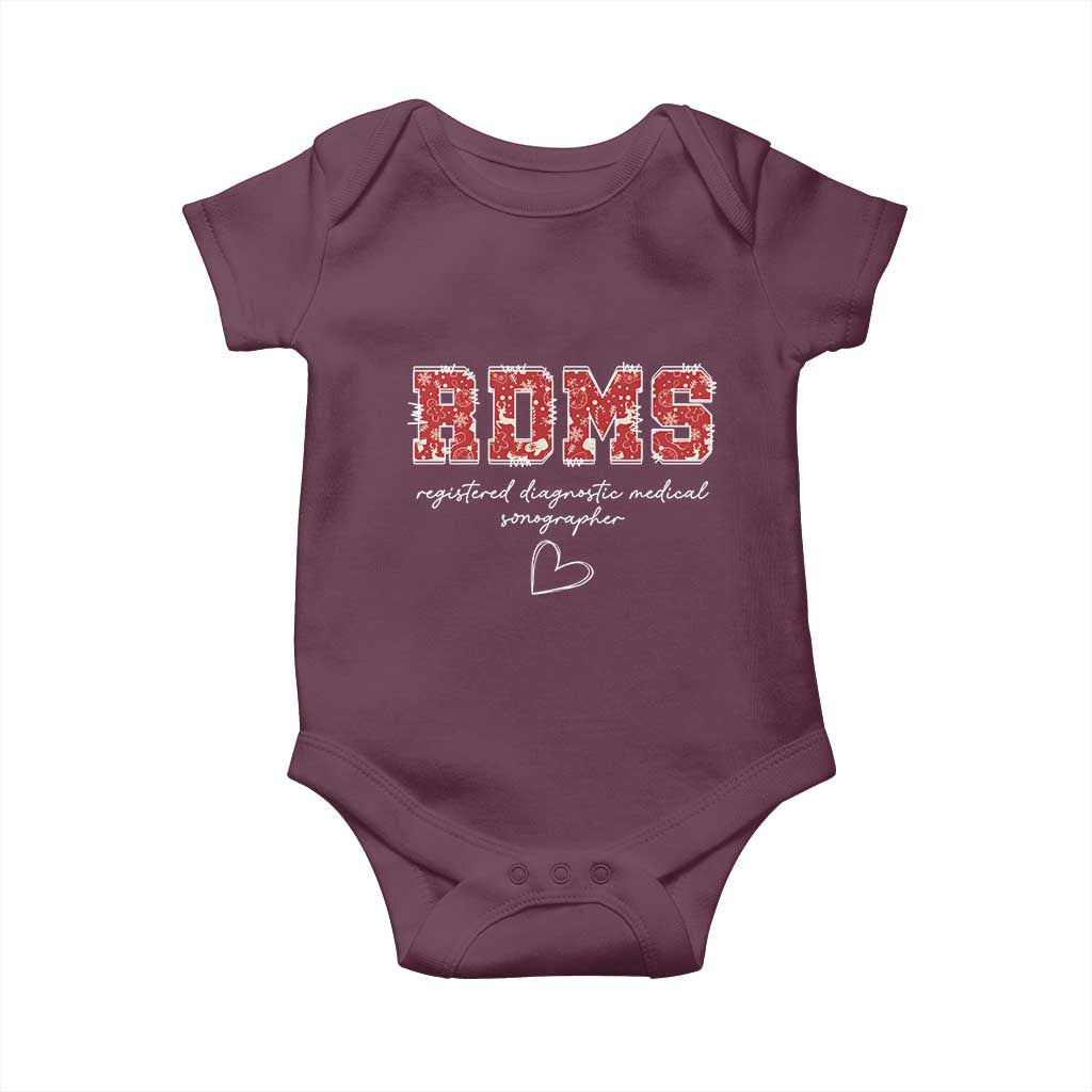Christmas Sonographer Baby Onesie RDMS Ultrasound Tech Technologist Gift - Wonder Print Shop