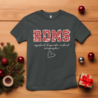 Christmas Sonographer T Shirt RDMS Ultrasound Tech Technologist Gift - Wonder Print Shop