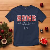 Christmas Sonographer T Shirt RDMS Ultrasound Tech Technologist Gift - Wonder Print Shop