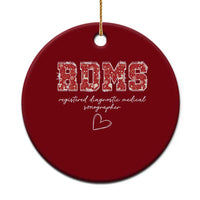 Christmas Sonographer Ceramic Ornament RDMS Ultrasound Tech Technologist Gift - Wonder Print Shop