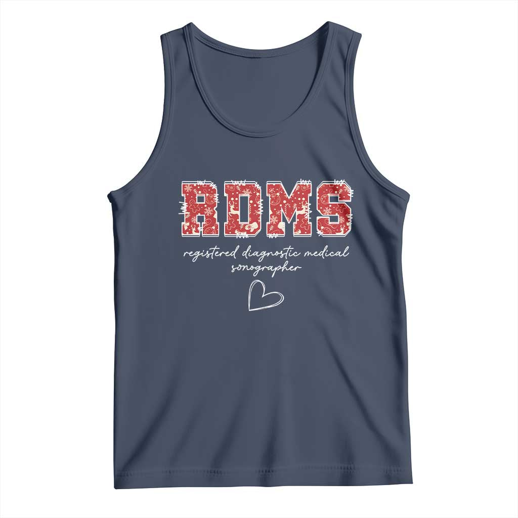 Christmas Sonographer Tank Top RDMS Ultrasound Tech Technologist Gift - Wonder Print Shop