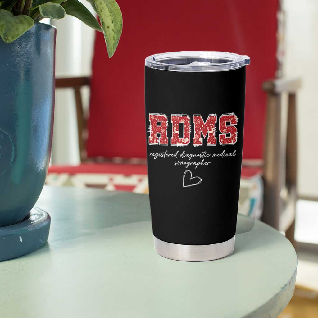 Christmas Sonographer Tumbler Cup RDMS Ultrasound Tech Technologist Gift - Wonder Print Shop