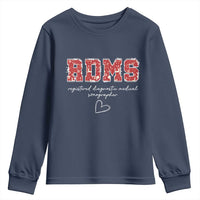 Christmas Sonographer Youth Sweatshirt RDMS Ultrasound Tech Technologist Gift - Wonder Print Shop