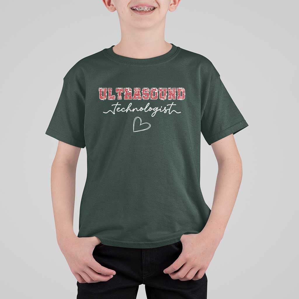 Ultrasound Tech Christmas T Shirt For Kid Technologist Gift Sonographer Sonography Student - Wonder Print Shop