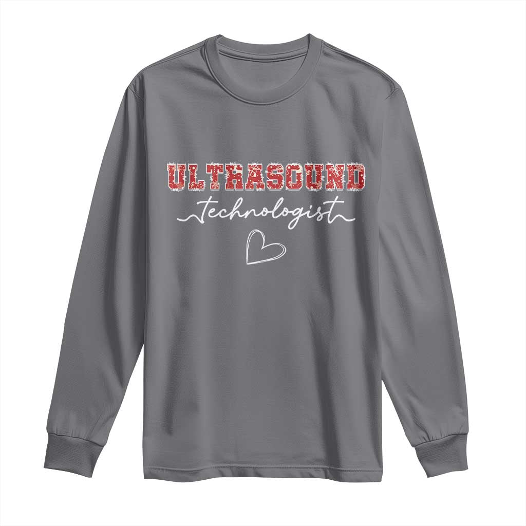Ultrasound Tech Christmas Long Sleeve Shirt Technologist Gift Sonographer Sonography Student - Wonder Print Shop