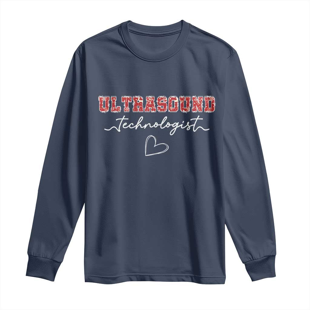 Ultrasound Tech Christmas Long Sleeve Shirt Technologist Gift Sonographer Sonography Student - Wonder Print Shop