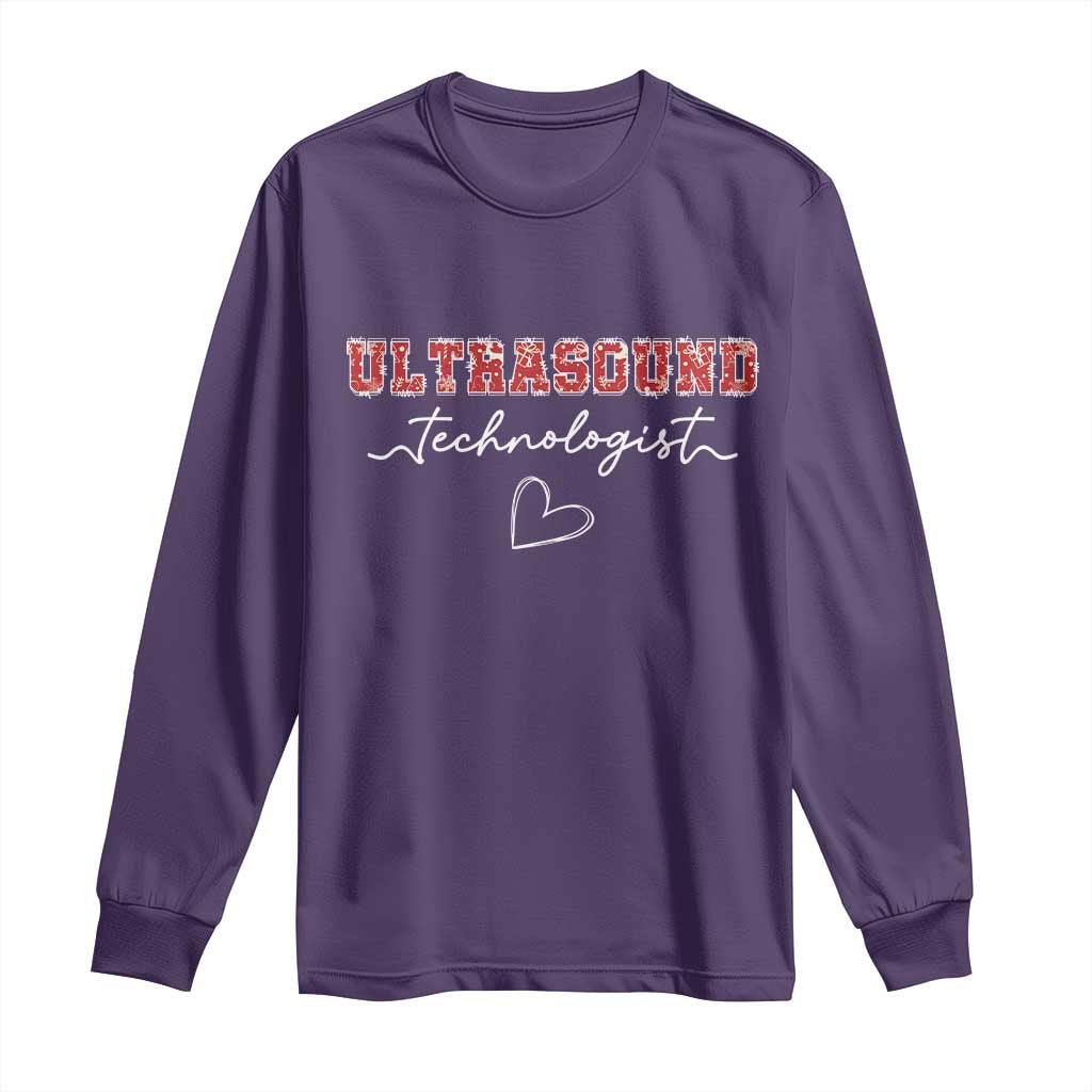 Ultrasound Tech Christmas Long Sleeve Shirt Technologist Gift Sonographer Sonography Student - Wonder Print Shop