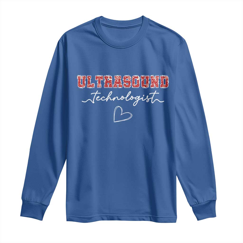 Ultrasound Tech Christmas Long Sleeve Shirt Technologist Gift Sonographer Sonography Student - Wonder Print Shop