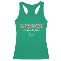 Ultrasound Tech Christmas Racerback Tank Top Technologist Gift Sonographer Sonography Student - Wonder Print Shop