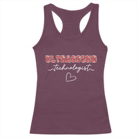 Ultrasound Tech Christmas Racerback Tank Top Technologist Gift Sonographer Sonography Student - Wonder Print Shop