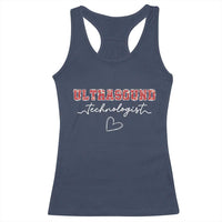 Ultrasound Tech Christmas Racerback Tank Top Technologist Gift Sonographer Sonography Student - Wonder Print Shop