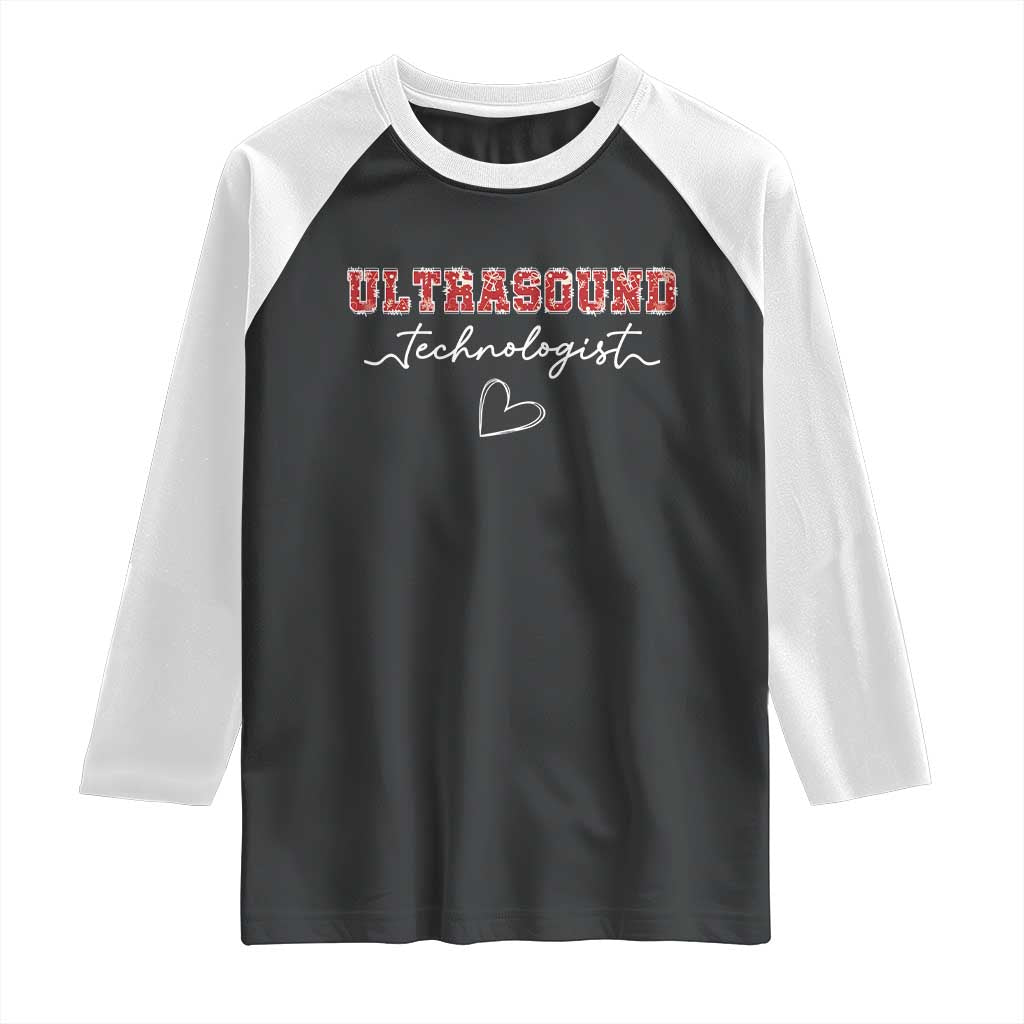 Ultrasound Tech Christmas Raglan Shirt Technologist Gift Sonographer Sonography Student - Wonder Print Shop