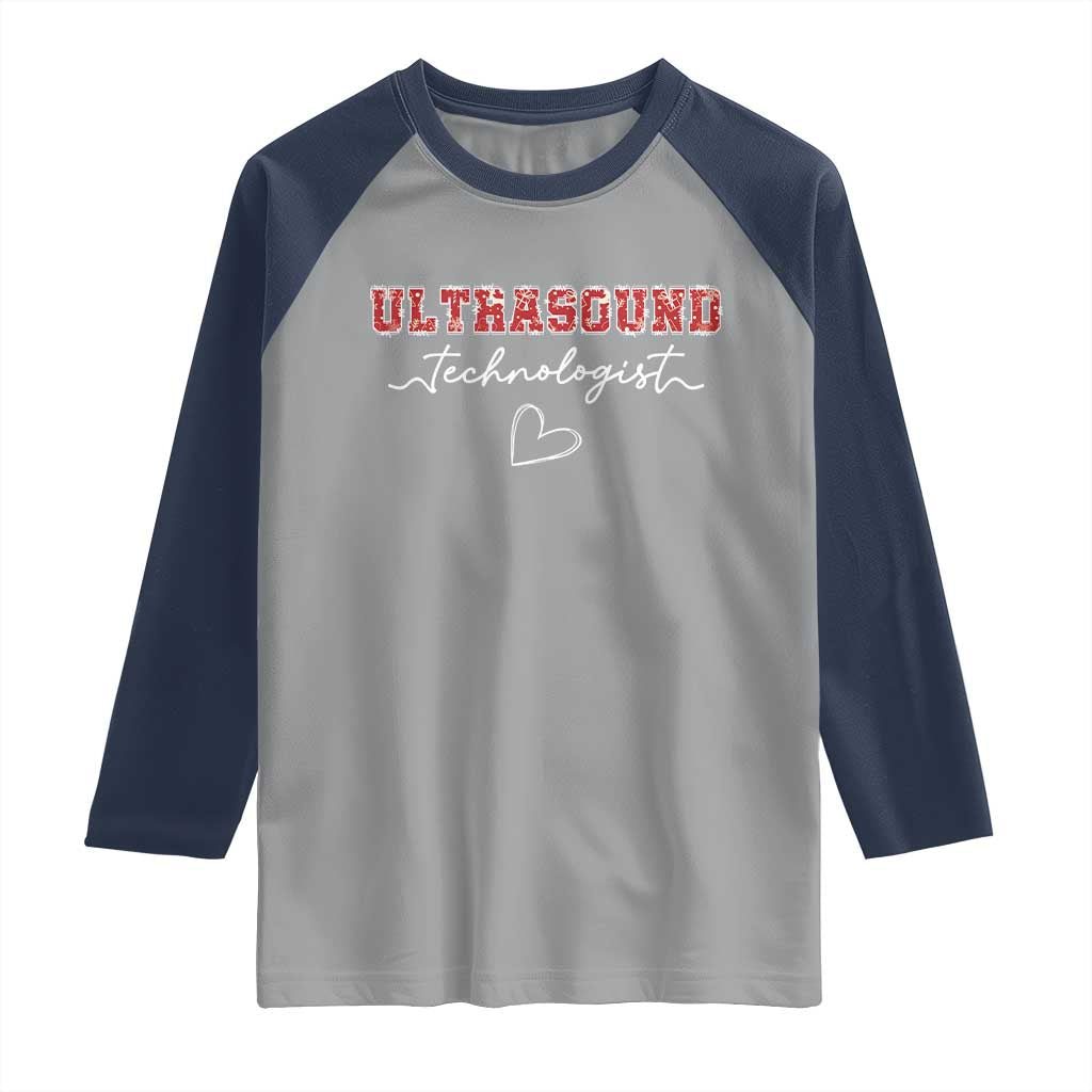 Ultrasound Tech Christmas Raglan Shirt Technologist Gift Sonographer Sonography Student - Wonder Print Shop