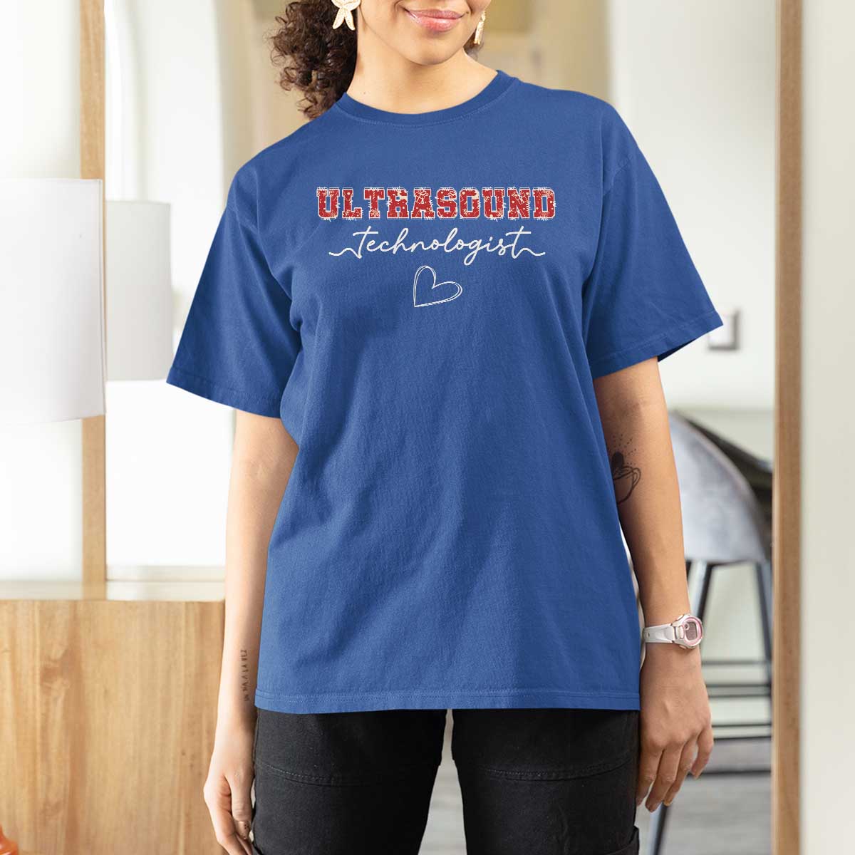 Ultrasound Tech Christmas T Shirt For Women Technologist Gift Sonographer Sonography Student - Wonder Print Shop