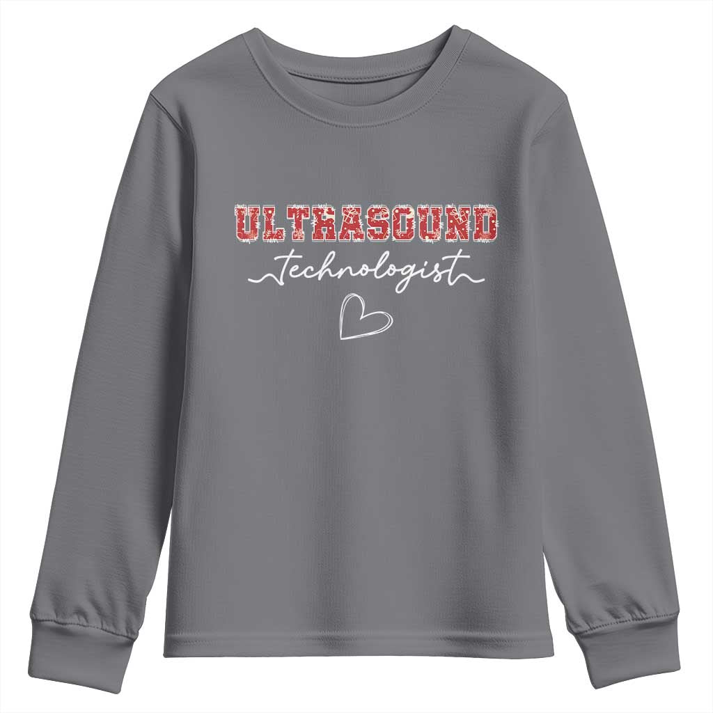 Ultrasound Tech Christmas Youth Sweatshirt Technologist Gift Sonographer Sonography Student - Wonder Print Shop