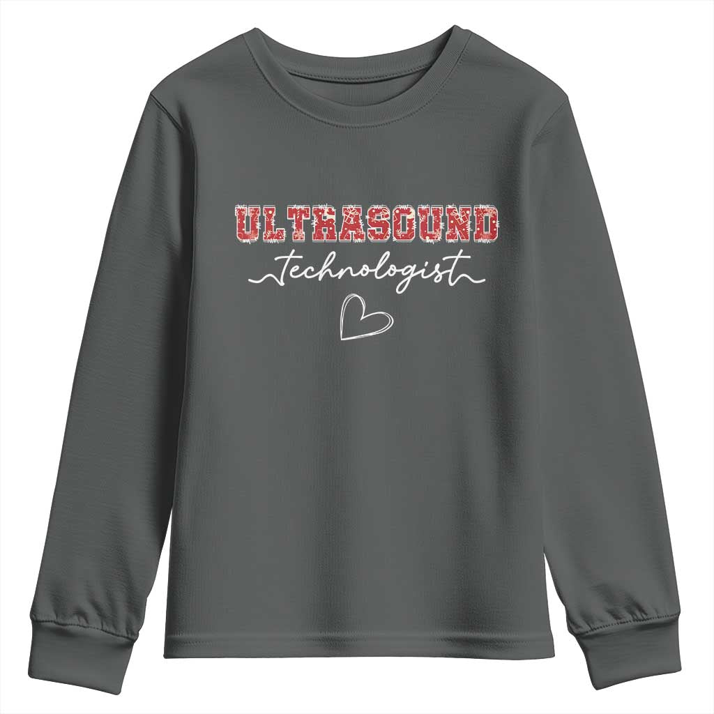Ultrasound Tech Christmas Youth Sweatshirt Technologist Gift Sonographer Sonography Student - Wonder Print Shop