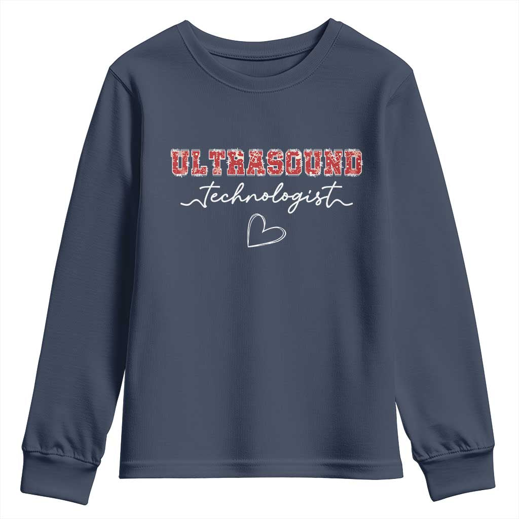 Ultrasound Tech Christmas Youth Sweatshirt Technologist Gift Sonographer Sonography Student - Wonder Print Shop
