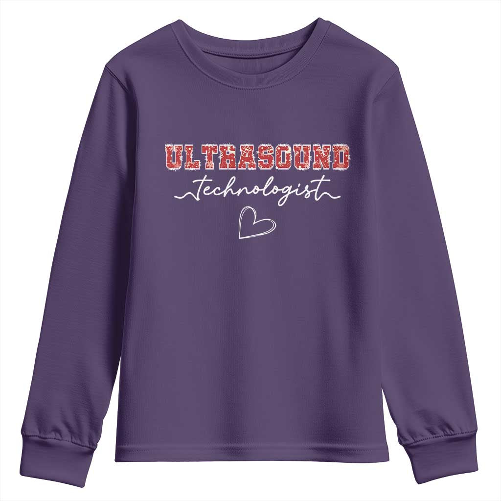Ultrasound Tech Christmas Youth Sweatshirt Technologist Gift Sonographer Sonography Student - Wonder Print Shop