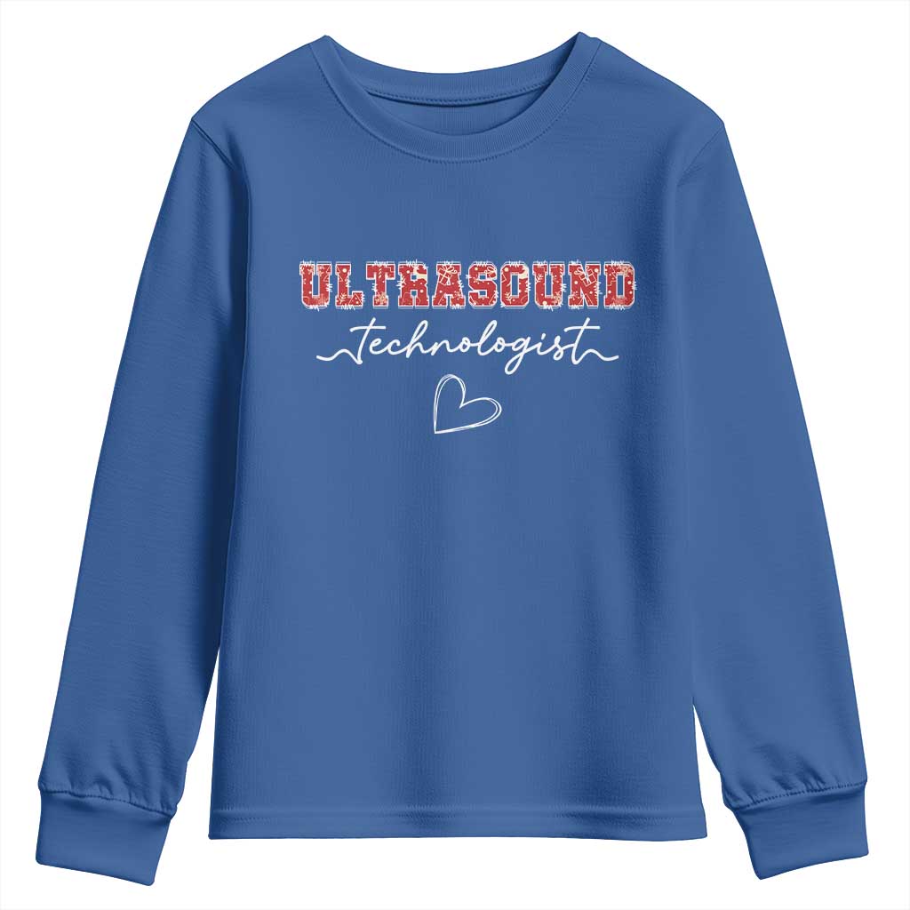 Ultrasound Tech Christmas Youth Sweatshirt Technologist Gift Sonographer Sonography Student - Wonder Print Shop