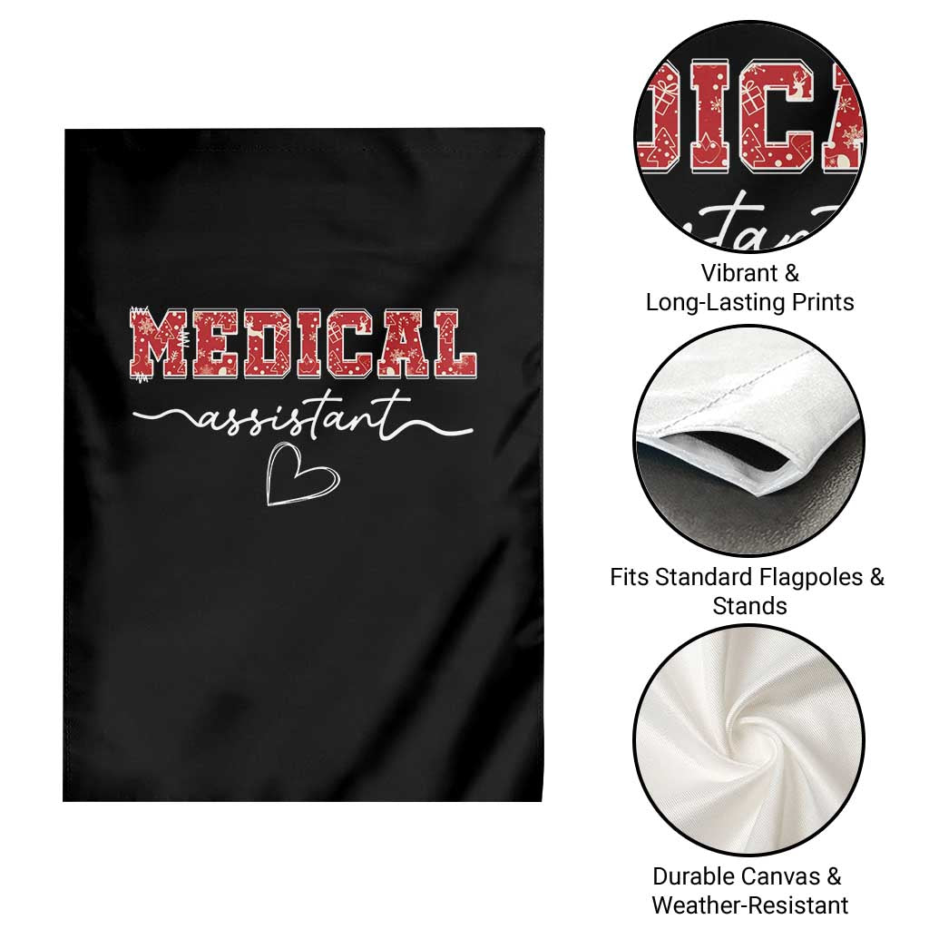 Christmas Medical Assistant Garden Flag MA Nurse Gift - Wonder Print Shop