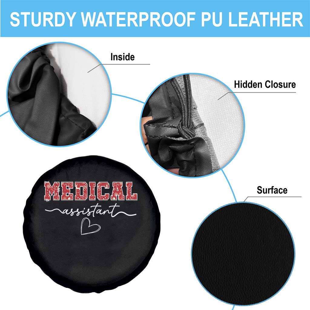 Christmas Medical Assistant Spare Tire Cover MA Nurse Gift - Wonder Print Shop