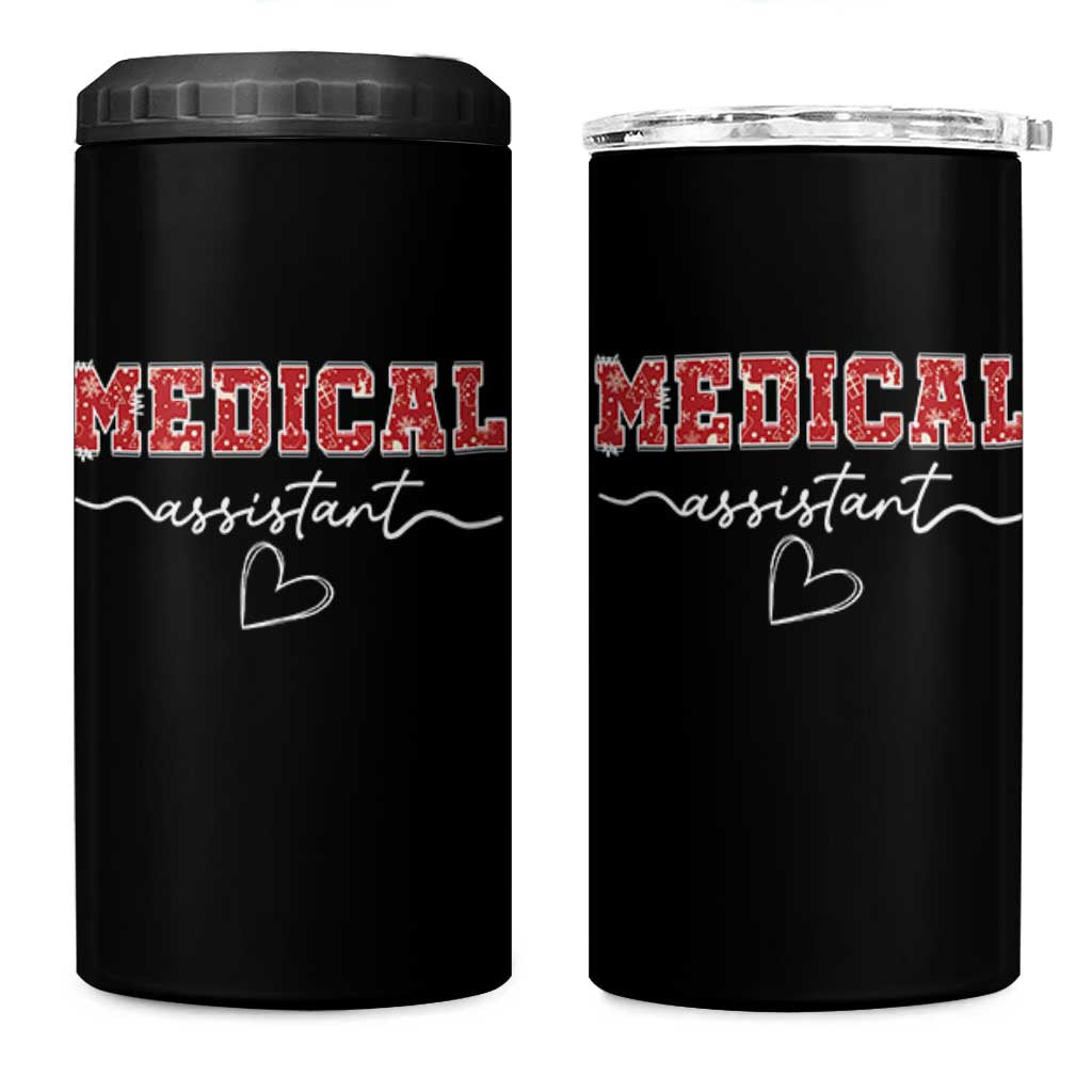 Christmas Medical Assistant 4 in 1 Can Cooler Tumbler MA Nurse Gift - Wonder Print Shop