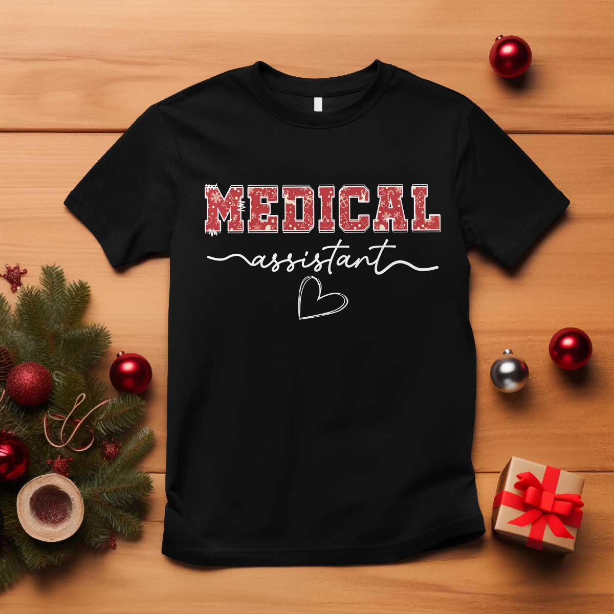 Christmas Medical Assistant T Shirt MA Nurse Gift - Wonder Print Shop