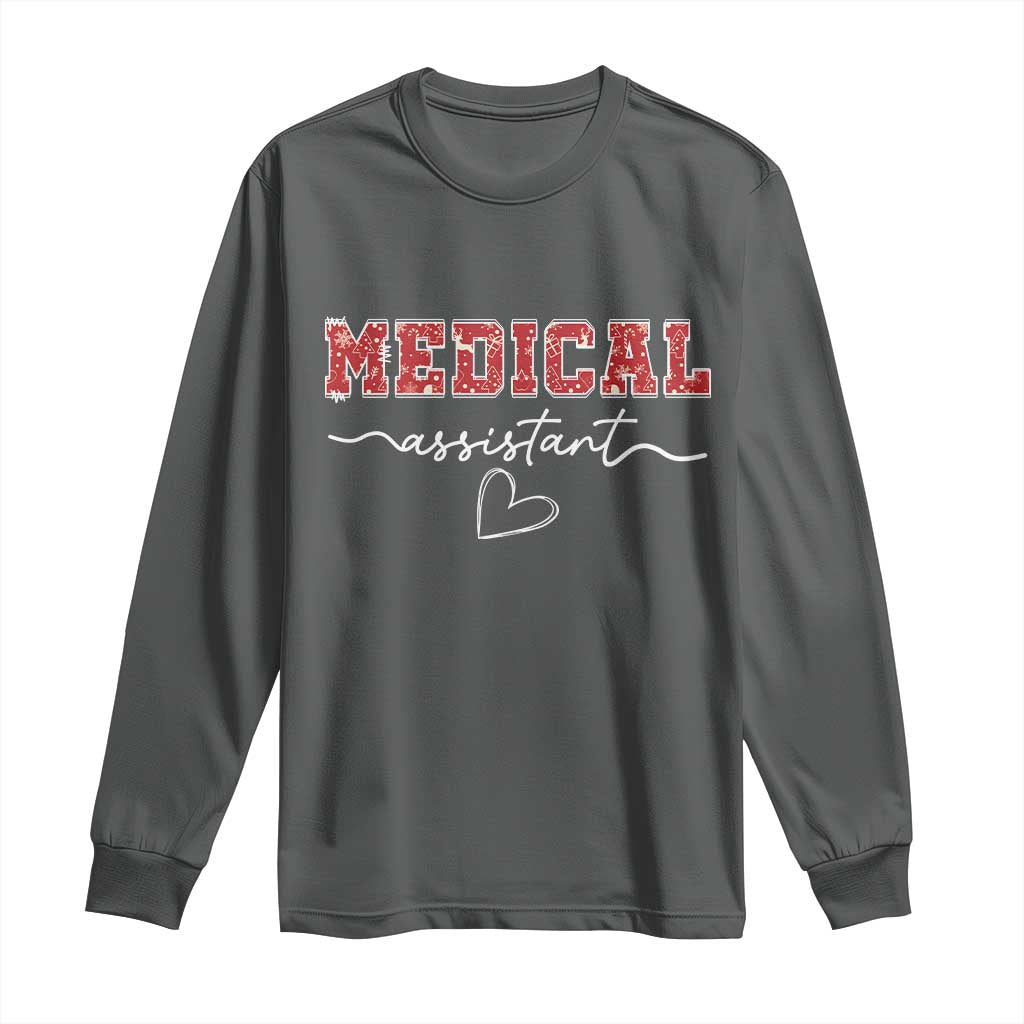 Christmas Medical Assistant Long Sleeve Shirt MA Nurse Gift - Wonder Print Shop