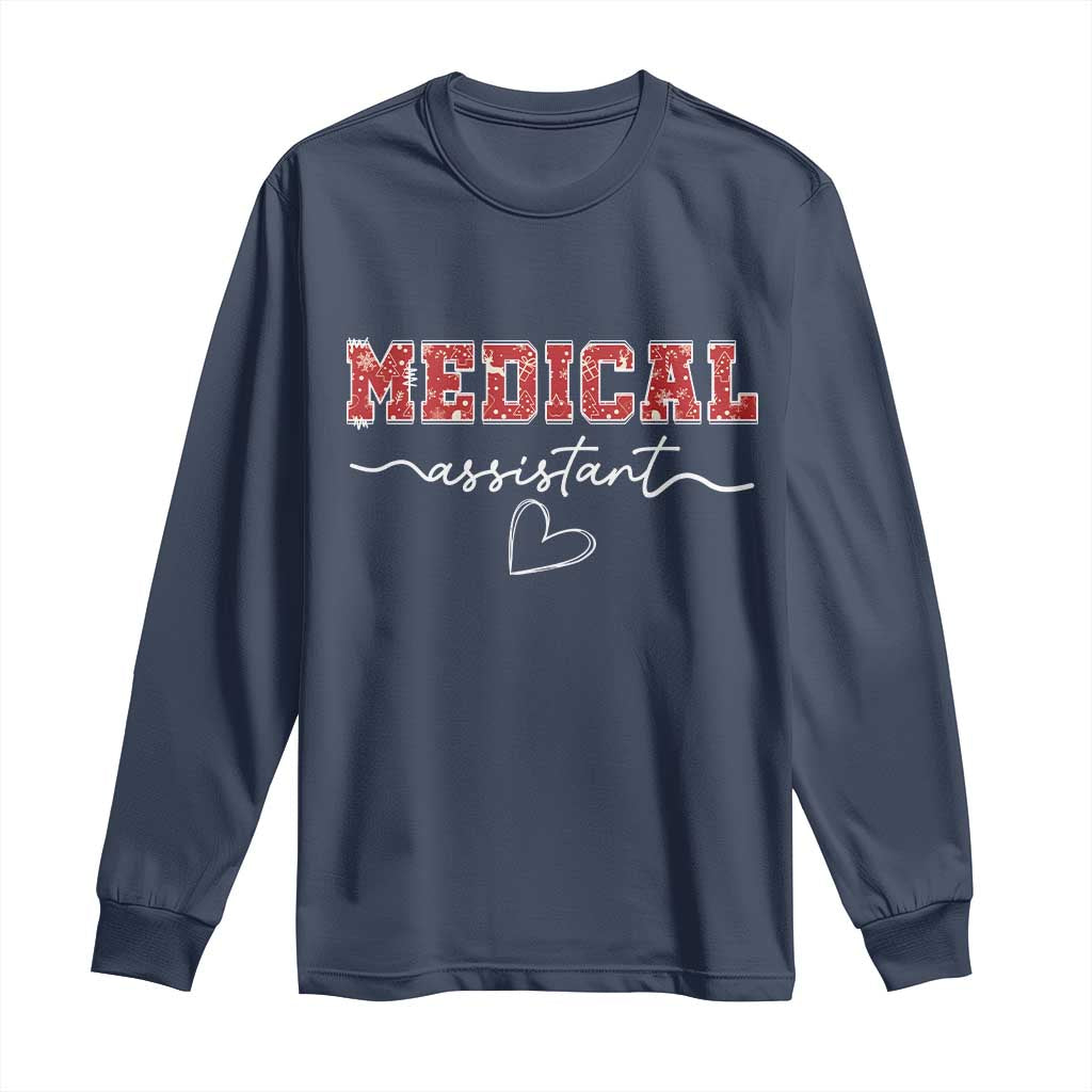 Christmas Medical Assistant Long Sleeve Shirt MA Nurse Gift - Wonder Print Shop