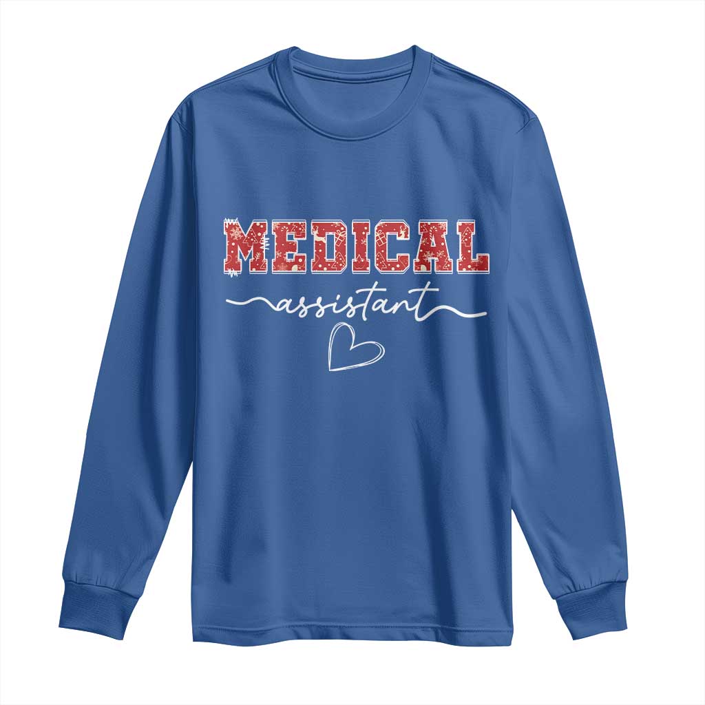 Christmas Medical Assistant Long Sleeve Shirt MA Nurse Gift - Wonder Print Shop