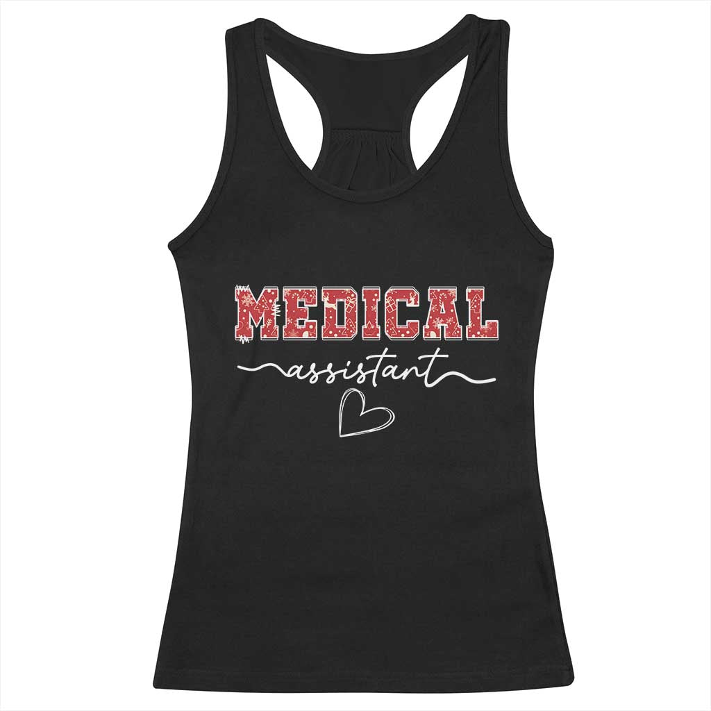 Christmas Medical Assistant Racerback Tank Top MA Nurse Gift - Wonder Print Shop
