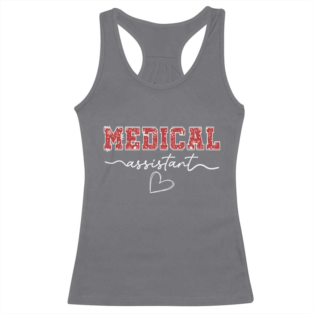 Christmas Medical Assistant Racerback Tank Top MA Nurse Gift - Wonder Print Shop
