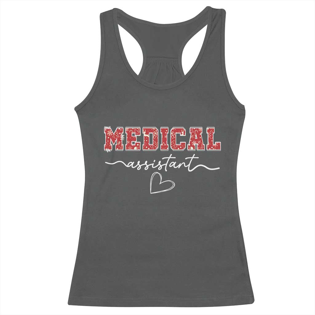 Christmas Medical Assistant Racerback Tank Top MA Nurse Gift - Wonder Print Shop