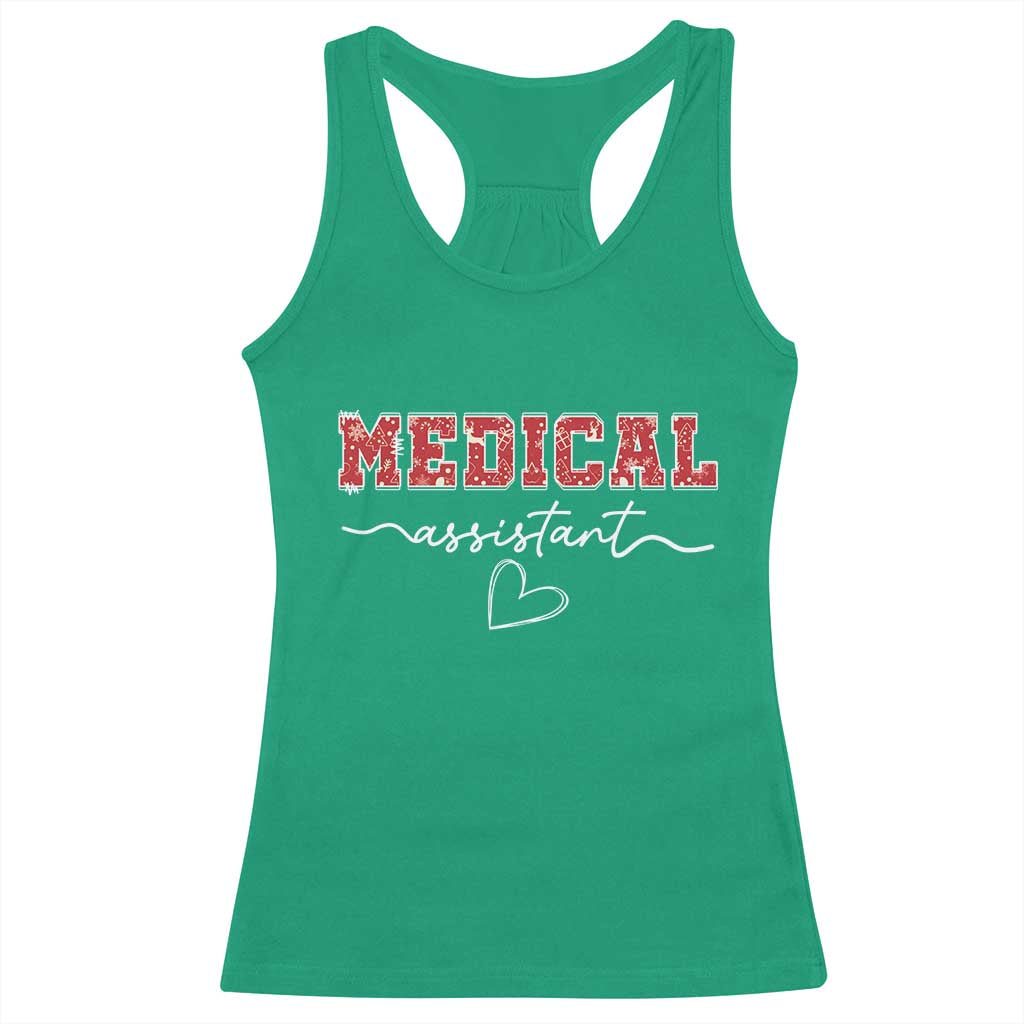 Christmas Medical Assistant Racerback Tank Top MA Nurse Gift - Wonder Print Shop