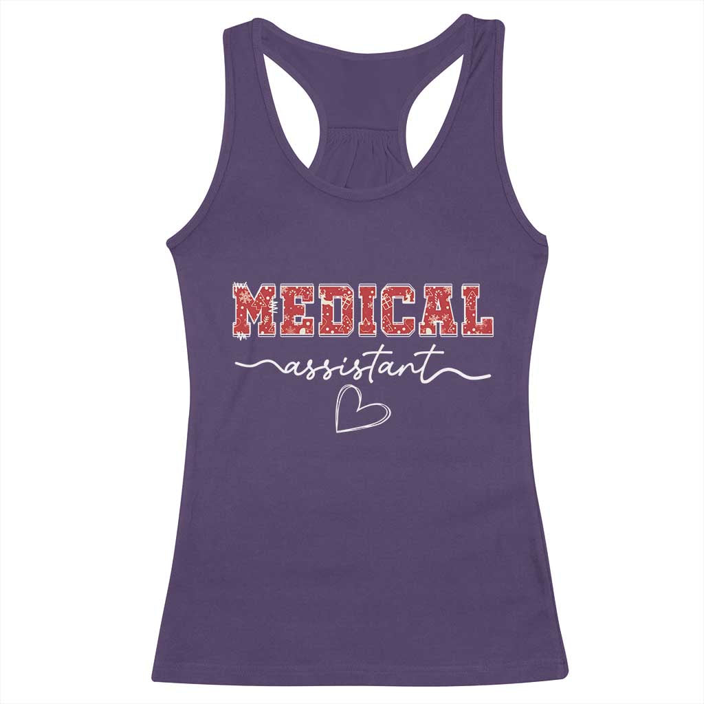Christmas Medical Assistant Racerback Tank Top MA Nurse Gift - Wonder Print Shop