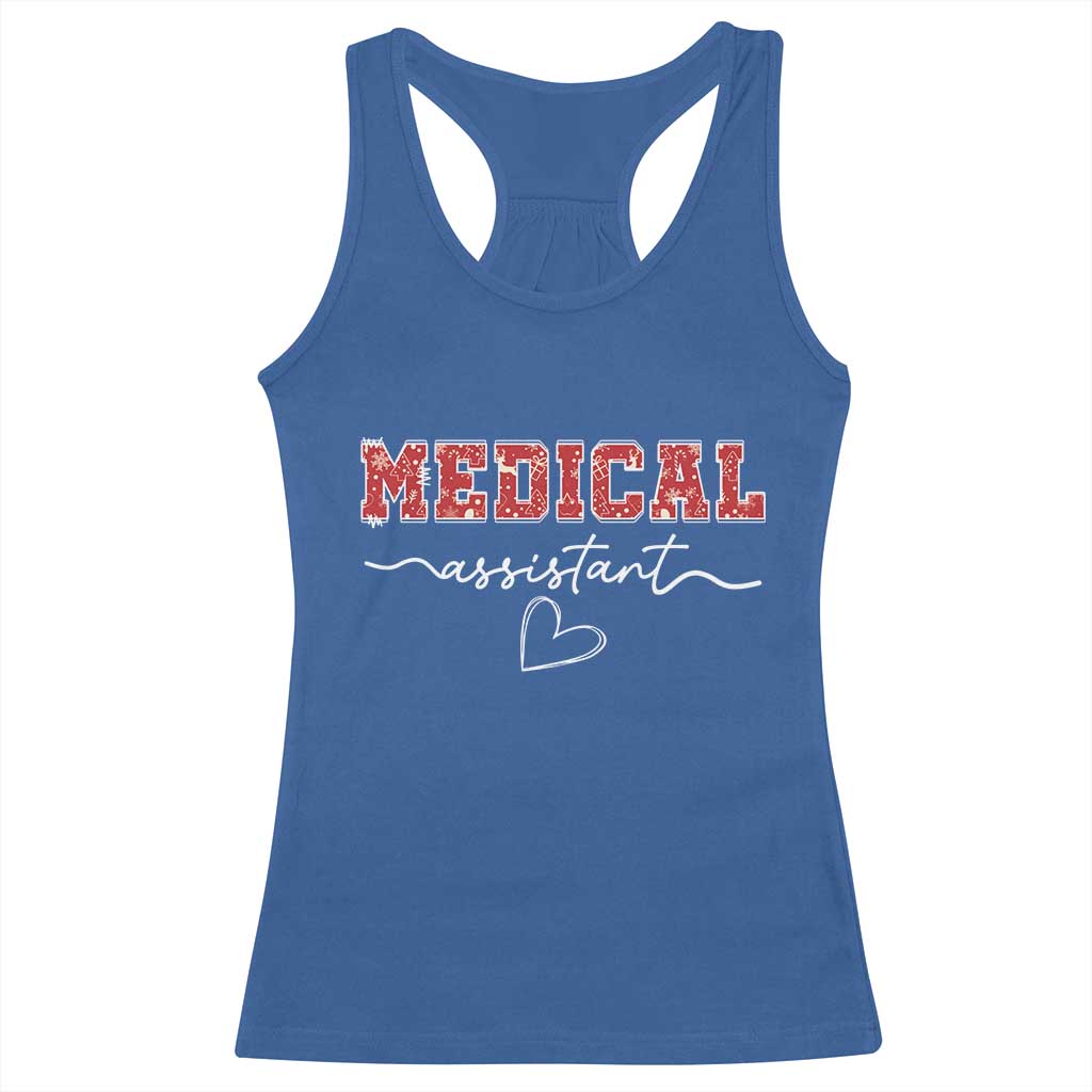 Christmas Medical Assistant Racerback Tank Top MA Nurse Gift - Wonder Print Shop