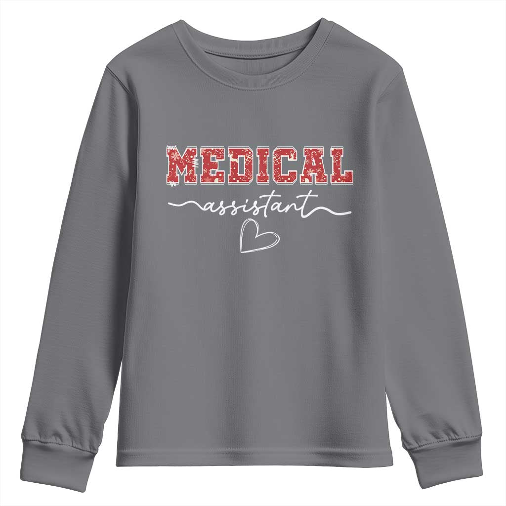 Christmas Medical Assistant Youth Sweatshirt MA Nurse Gift - Wonder Print Shop