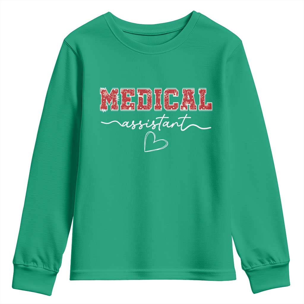 Christmas Medical Assistant Youth Sweatshirt MA Nurse Gift - Wonder Print Shop