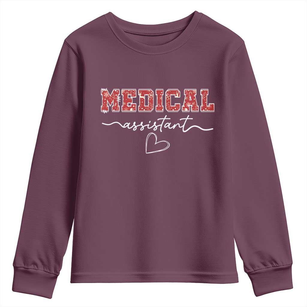 Christmas Medical Assistant Youth Sweatshirt MA Nurse Gift - Wonder Print Shop