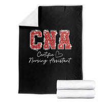 CNA Christmas Throw Blanket Certified Nursing Assistant Gift - Wonder Print Shop