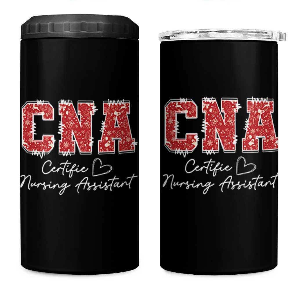 CNA Christmas 4 in 1 Can Cooler Tumbler Certified Nursing Assistant Gift - Wonder Print Shop