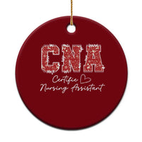CNA Christmas Ceramic Ornament Certified Nursing Assistant Gift - Wonder Print Shop
