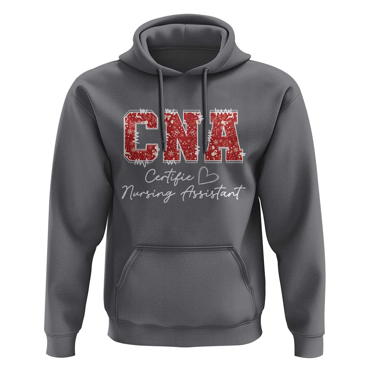 CNA Christmas Hoodie Certified Nursing Assistant Gift - Wonder Print Shop